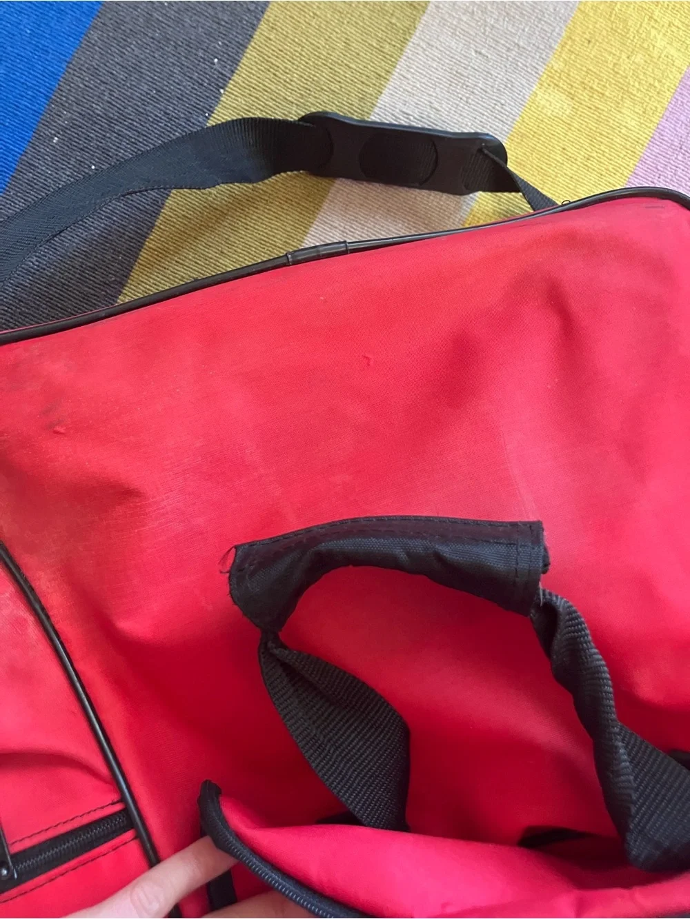 Team Mickey Red Bowling Duffel Bag by